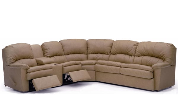Aria Reclining True Sectional Sleeper with Console