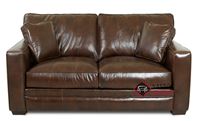 Chandler Leather Loveseat by Savvy