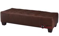 Wayne Manor Leather Ottoman by Klaussner