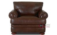 Montezuma Leather Chair with Down-Blend Cushion by Klaussner