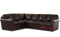 Cassidy Leather True Sectional by Klaussner with Down-Blend Cushion Option