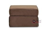 Woodinville Ottoman by Savvy in Bruges Chocolate