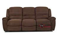Lacey Dual Reclining Sofa with Table by Savvy in Voltage Chocolate