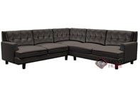 Barbara Top-Grain Leather Compact True Sectional Sofa by Palliser