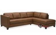 Jura Top-Grain Leather Chaise Sectional Sofa by Palliser