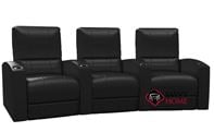 Pacifico 3-Seat Top-Grain Leather Reclining Home Theater Seating (Curved) by Palliser--Power Upgrade Available