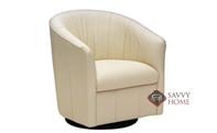 Adda Leather Swivel Chair by Natuzzi Editions (A835-066)