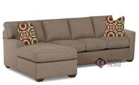 Palo Alto Chaise Sectional Full Sleeper Sofa by Savvy in Dumdum Stone