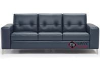 Po Queen Leather Sofa Bed by Natuzzi Editions with Greenplus Foam Mattress (B883-266)