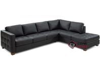 Barrett Top-Grain Leather Large Chaise Sectiona...