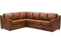 Corissa Top-Grain Leather Large True Sectional Sofa by Palliser