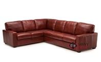 Westend Top-Grain Leather True Sectional Sofa b...
