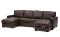 Westend Top-Grain Leather Dual Chaise Sectional Sofa by Palliser