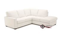 Westend Top-Grain Leather Chaise Sectional Sofa...