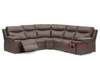 Providence Reclining Top-Grain Leather True Sectional Sofa by Palliser--Power Upgrade Available