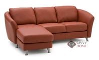 Alula Top-Grain Leather Chaise Sectional Sofa b...