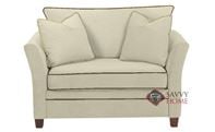 Murano Chair Sofa Bed by Savvy in Oakley Ivory