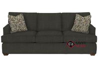 Lincoln Queen Sleeper Sofa by Savvy in Dumdum Charcoal