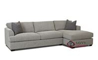 Berkeley Chaise Sectional Queen Sofa Bed by Savvy with Down-Blend Cushions