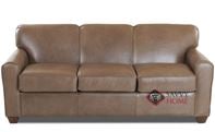 Zurich Queen Leather Sofa Bed by Savvy