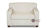 Geneva Chair Leather Sofa Bed by Savvy