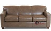 Geneva Queen Leather Sofa Bed by Savvy