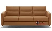 Caffaro Queen Leather Sofa Bed by Natuzzi Editions in Oregon Cuoio (C008-266)