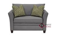 Murano Chair Sleeper Sofa by Savvy in Oakley Graphite