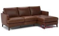 Bevera Leather Compact Chaise Sectional by Natu...