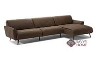Arno Leather Chaise Sectional by Natuzzi Editio...