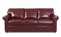 Cancun Queen Leather Sofa Bed by Savvy