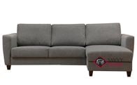 Flex Loveseat Chaise Sectional Full Sofa Bed in Lens 212 by Luonto