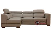 Halti Sectional Full Sofa Bed in Lens 700 with Storage by Luonto