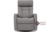 West Coast II My Comfort Power Reclining Top-Grain Leather Swivel Chair with Power Headrest by Palliser