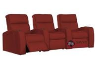 Flicks 3-Seat Power Reclining Home Theater Seating (Curved) by Palliser