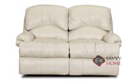 Milan Leather Loveseat by Savvy in Durango Oatmeal