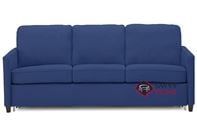 California CloudZ Queen Top-Grain Leather Queen Sofa Bed by Palliser in Valencia Sapphire