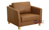 Monika Leather Chair Sofa Bed by Luonto