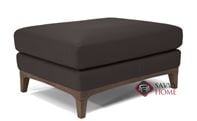 Bevera Leather Ottoman by Natuzzi Editions in Madison Coffee Brown (B970-100)