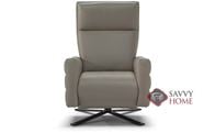 Istante (B958-544) Reclining Leather Swivel Chair by Natuzzi