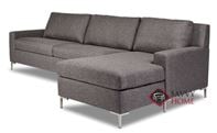 Bryson High Leg Queen Plus with Chaise Sectional Comfort Sleeper by American Leather--Generation VIII