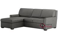 Klein Queen Plus with Chaise Sectional Leather Comfort Sleeper by American Leather--Generation VIII
