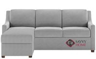 Perry Low Leg Queen Plus with Chaise Sectional Leather Comfort Sleeper by American Leather--Generation VIII