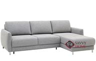 Delta Loveseat Chaise Sectional Full Sofa Bed in Rene 03 by Luonto
