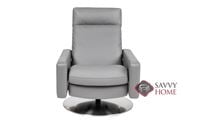 Cumulus Reclining Leather Swivel Chair by American Leather (Large)