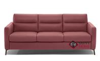 Caffaro Queen Leather Sofa Bed by Natuzzi Editions in Le Mans Bordeaux (C008-266)