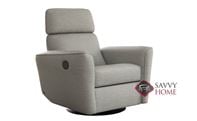 Welted Arm Reclining Swivel Glide Chair by Luon...