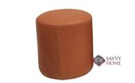 Pastilli Small Circle Leather Ottoman by Luonto