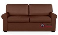 Gaines Low Leg Queen Leather Comfort Sleeper in Dolce Cognac by American Leather--V9