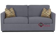 SALE! San Francisco Queen Sleeper Sofa by Savvy in Microsuede Charcoal